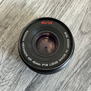 Konica Hexanon AR 40mm F.1.8 Pancake Lens